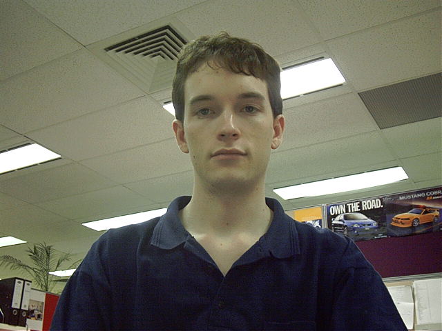 Me. At work. Working. Stop laughing. I was working.