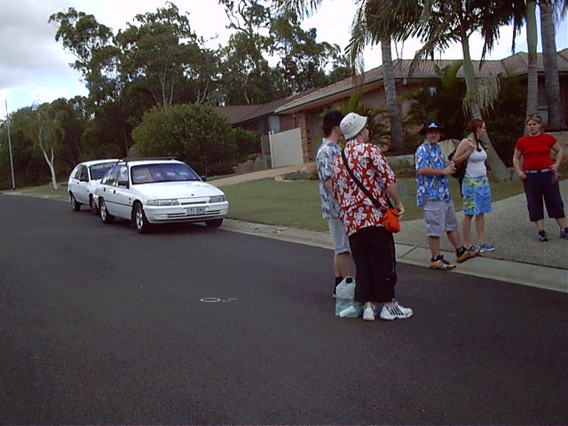 Cars wait to be driven.