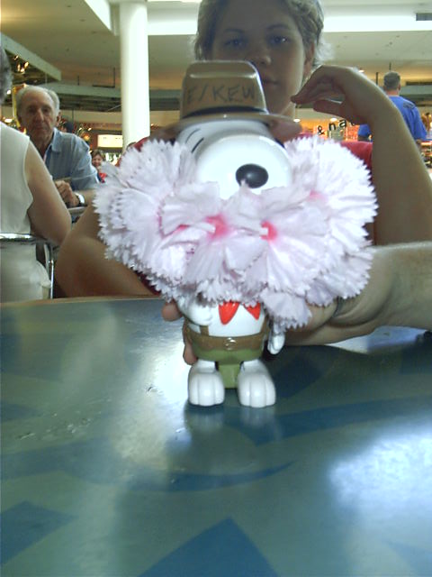 Snoopy gets laied too.