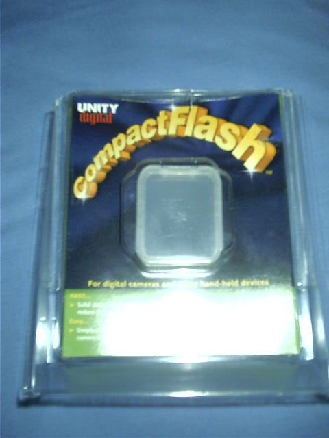 Mmmm, 64mb flash card allowing me to take up to 1100 images at once.