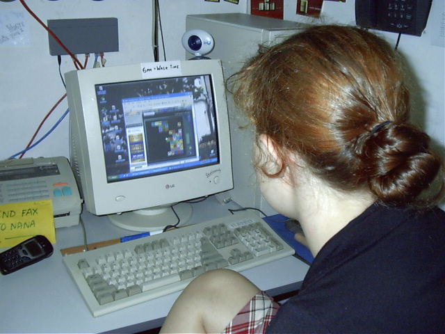 Katie is addicted. PartyCam records.