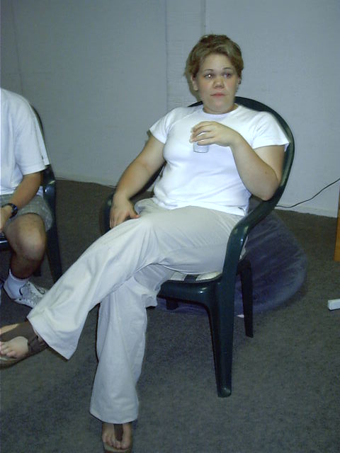 Braggy relaxes with a drink or 3.
