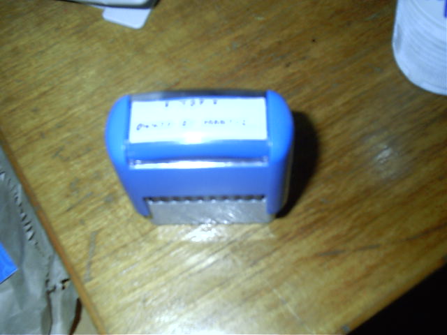 My stamp.