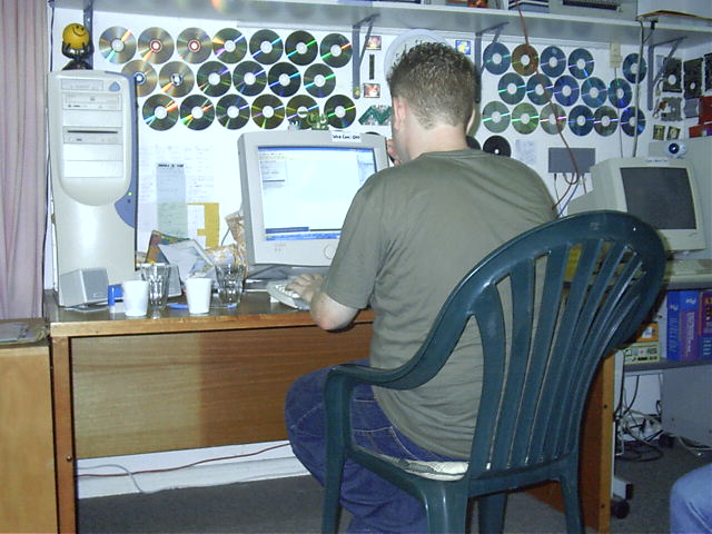 AB downloads some of his musical work to entertain us all.