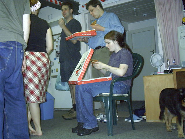 Dewi and Tanya had to be different and get Pizza Hut.