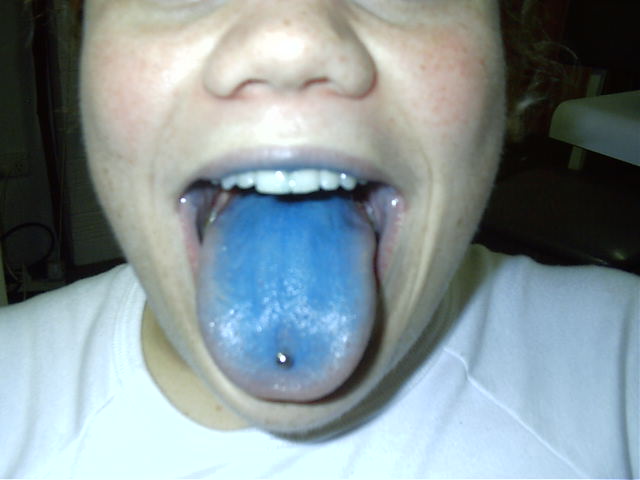 Braggy has been licking too many smurfs.
