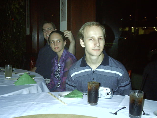 Lime and Lui check out Kon's head.