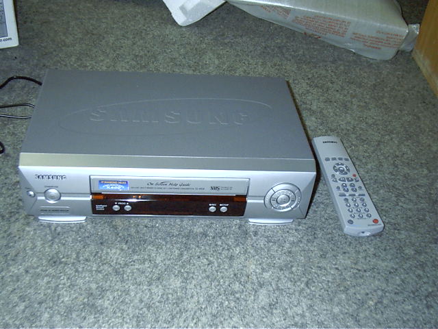 From my parents I got a few things, mainly being a VCR.