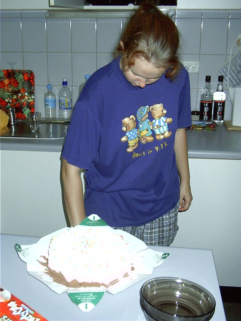 Katie and the cake