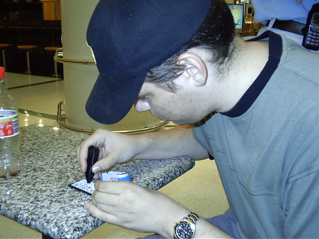 Draxy writes a stamp