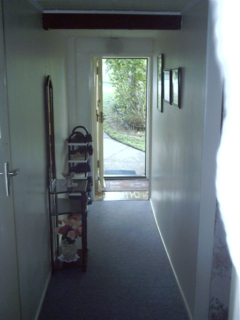 Dunno why he took a pic of my hallway