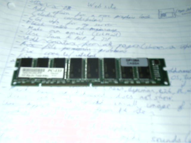 The possibly faulty RAM that was probably making my system crash all the time