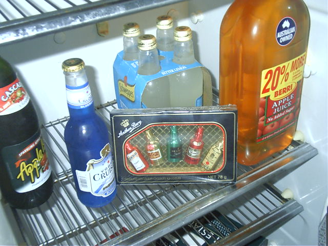 This fridge is gradually getting empty