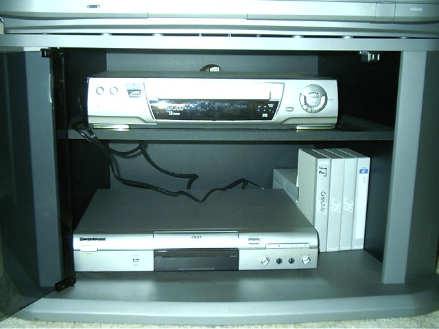 VCR and DVD sitting in the tree....