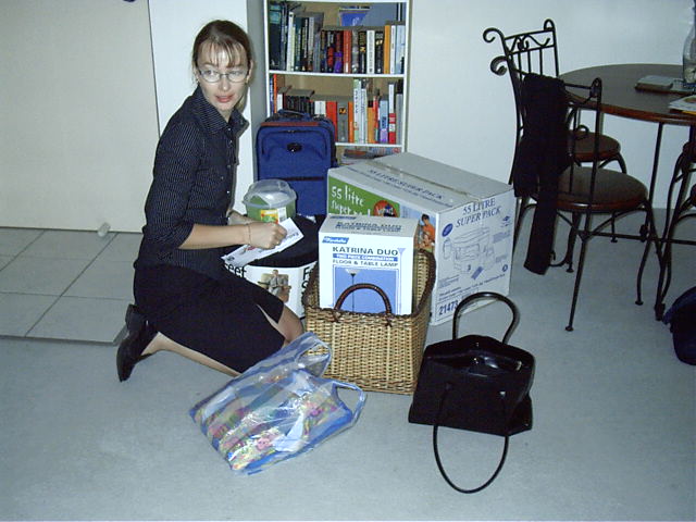 Megan arrives