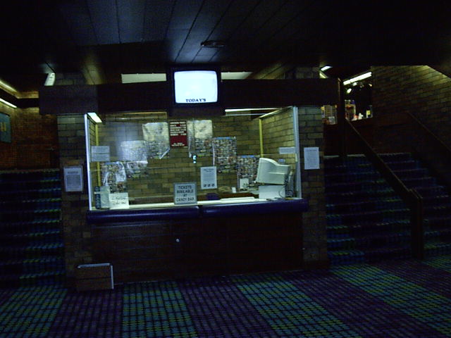 The ticket booth at the Village Twin