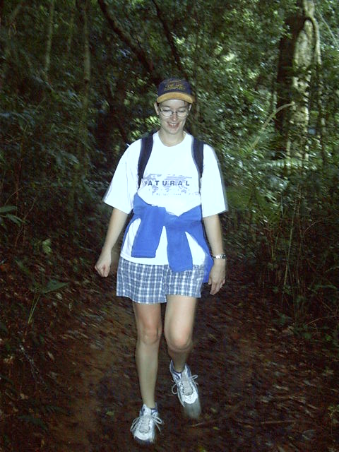 Megan walks