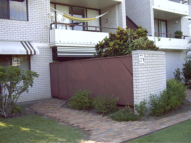 Her current place she is renting with a friend. That's their front garden cave thingo.