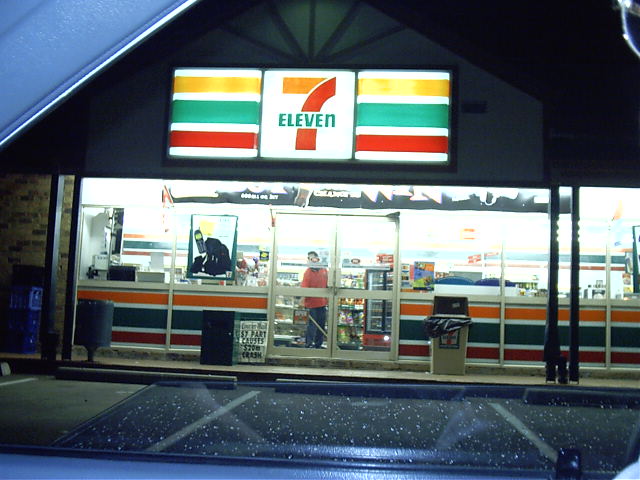 A quick stop and 7-11 and then home.