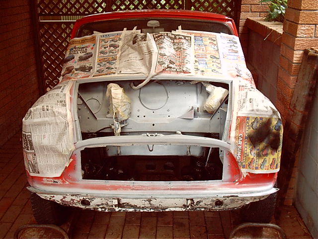 Progress on the mini continues. It's gunna be blue.