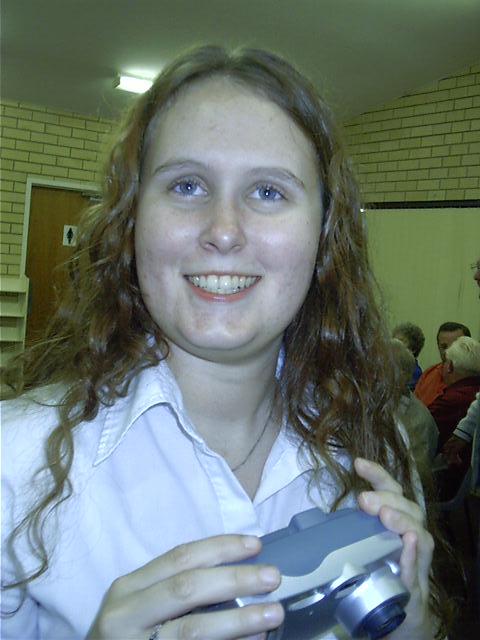 Katie is happy, or drunk, or both