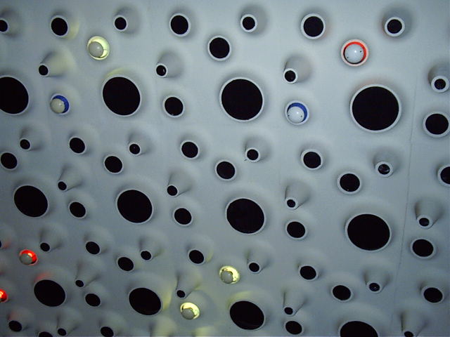 Funky ceiling at the Village Twin cinema