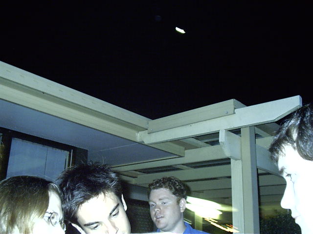I think a UFO flew by