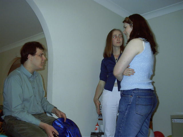 Dewi, Asciian and Tanya chat it up