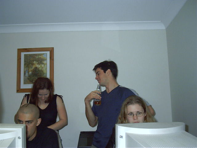 GEEKS! (that female at back is Samantha Jones, I think)