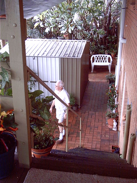Poppa watches on