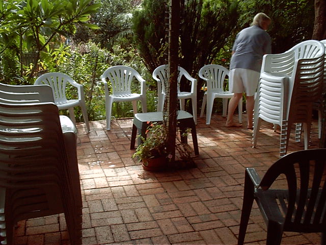 Time to put out the chairs