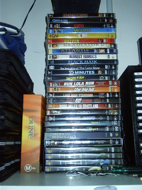 My currect DVD collection