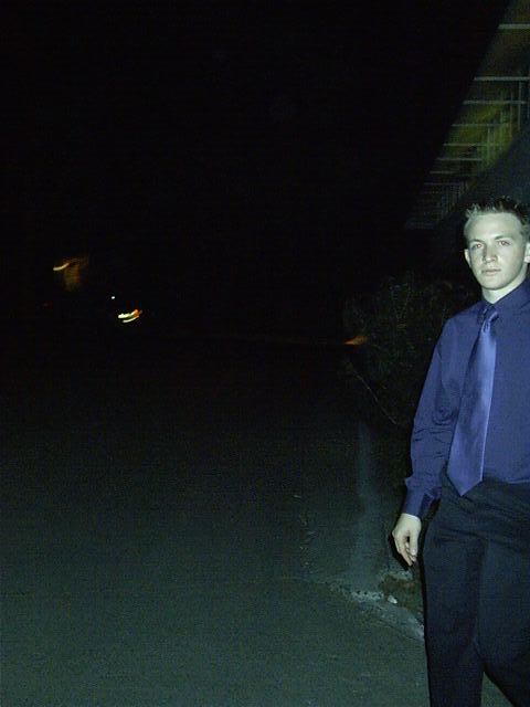 Andrew avoids the camera