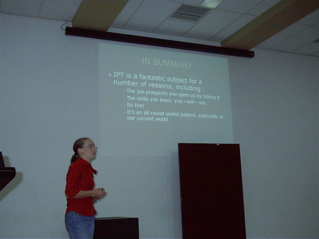 And showing them the way to becoming a sexy IT geek like her