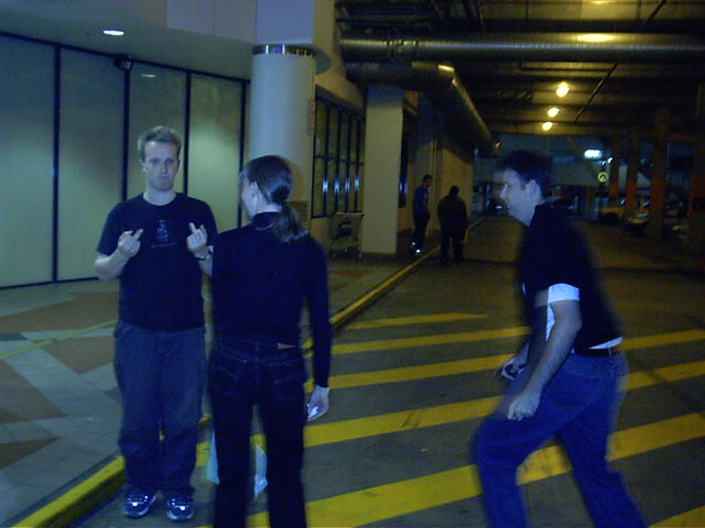 Azure is about to take out Insom for being rude to the camera man