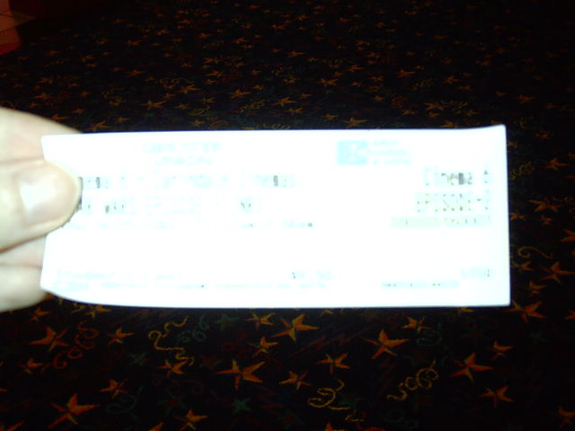 Free ticket! Well, not free