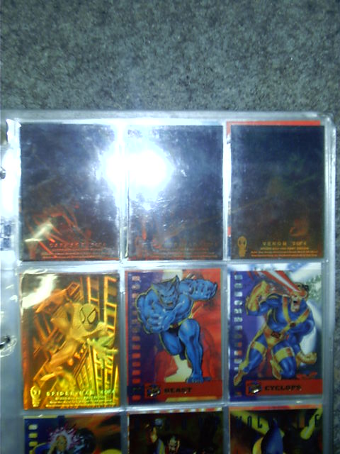 Spiderman hologram cards