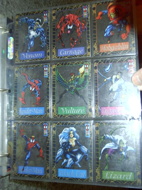 Spiderman clear cards