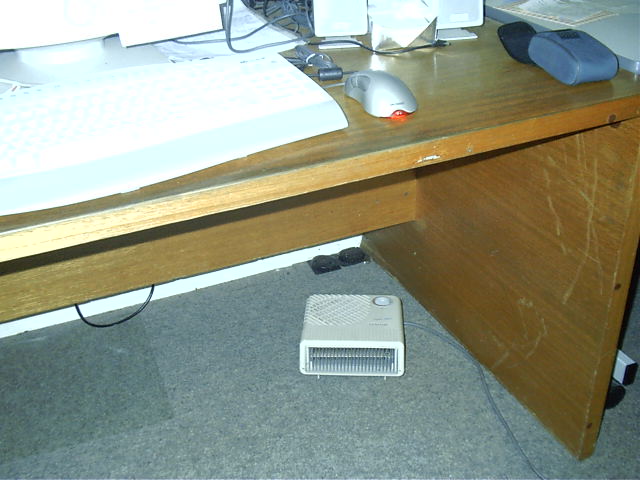 Getting cold. Mmmm heater
