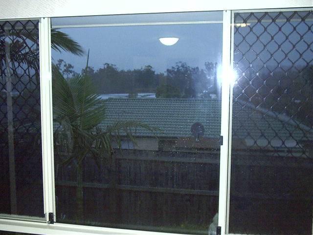 Storm bad! Prospects of venturing from Tanya's place look slim.