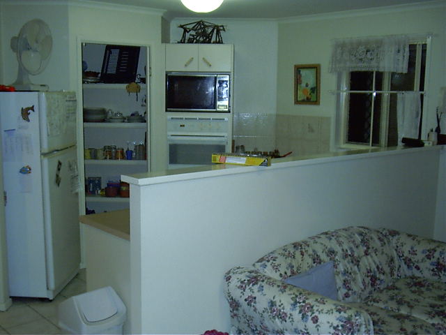 Tanya's kitchen. This where the food lives.