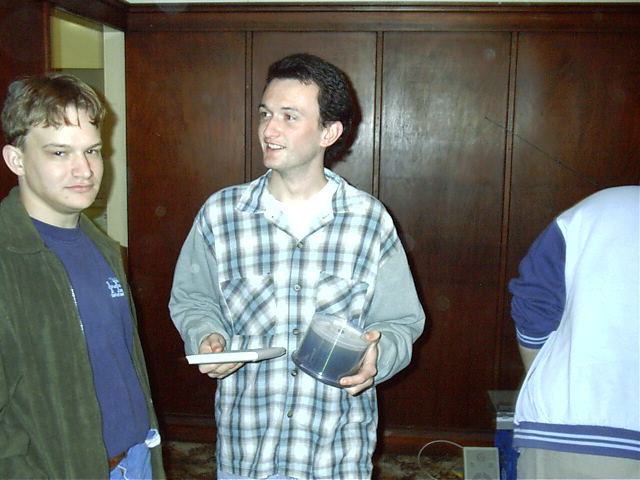 Mac gave him blank CDs. Class