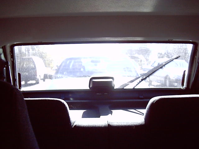 Traffic backed up a mile behind us too