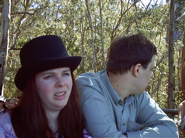 Tanya is happy to have walked up that hill