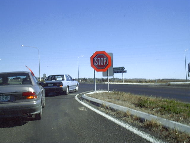 Thats a huge stop sign