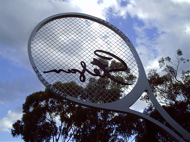 That's the 2nd biggest tennis racket i've ever seen!!!!