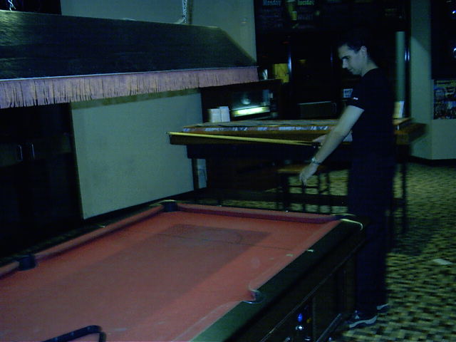 Greg and the pool queue have a quiet and meaningful conversation... wierdo