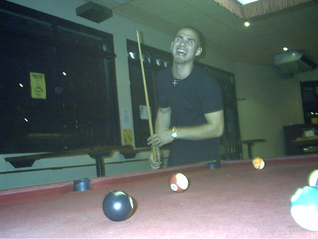 The Devil sinks 2 balls at once... evul!