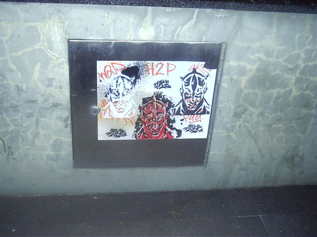 Weird Darth Maul poster