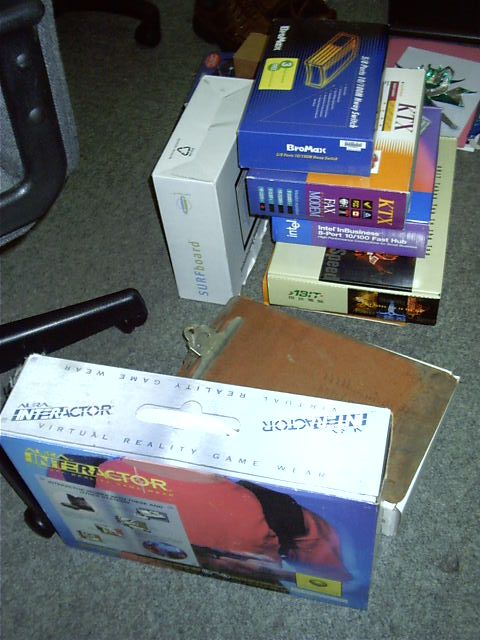 All my computer stuff is packed too after some sorting